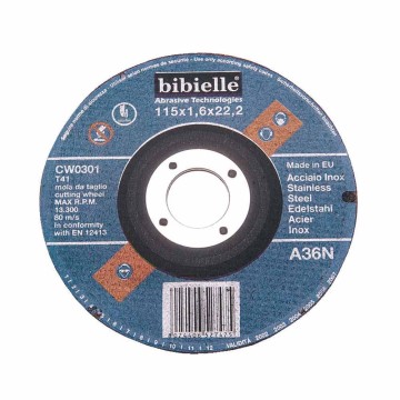 Dischi da taglio ultra sottili ferro e inox Ø115x1,6 mm Idrobay