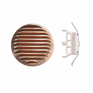 Griglia tonda in rame Ø147 foro 80÷125 con rete Idrobay