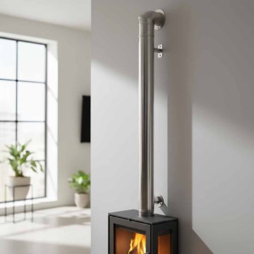 Elemento lineare MF inox AISI 316L Ø150 L1000 canna fumaria