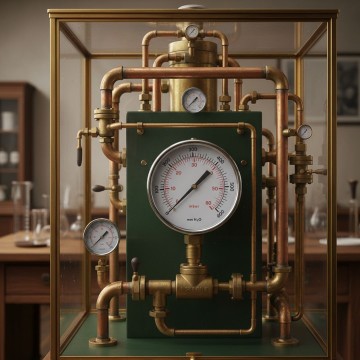 Manometro radiale Ø63 1/4" 60 mbar a membrana – EN 837-3