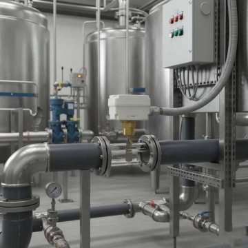 Flussostato regolabile per liquidi 1"M ottone IP65 24–250 Vac