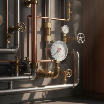 Manometro radiale Ø63 6 bar attacco 1/4" EN 837-1 INAIL