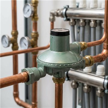 Regolatore GPL secondo stadio 30–35 mbar 1/2" – 738 EN 16129