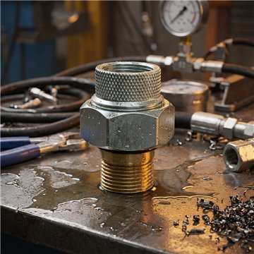 Giunto Isolante Dielettrico Ottone 1/2" per Utenze Acqua