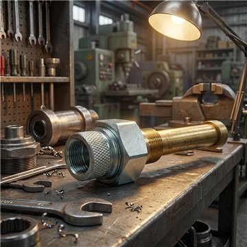 Giunto Isolante Dielettrico Ottone 1/2" per Utenze Acqua