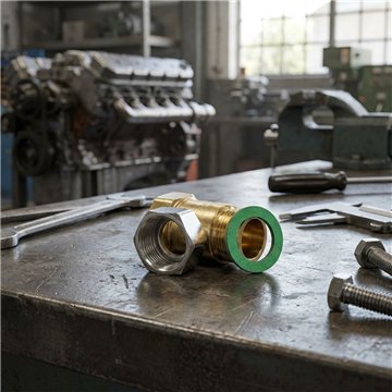 Dado filettato F solare 3/4" con guarnizione C4324