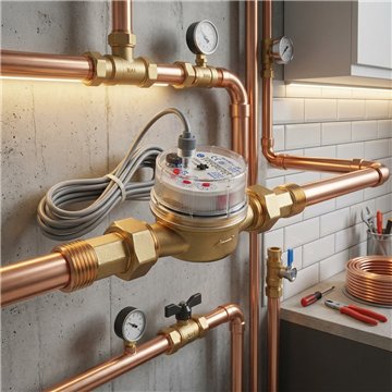 Contatore Acqua Fredda DN 1/2" con Impulsi | Idrobay