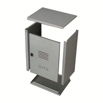 Robusta cassetta contatore gas in lamiera zincata per una misurazion