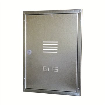 Sportello Gas Inox da Incasso H450 x L340mm - 6/10mm