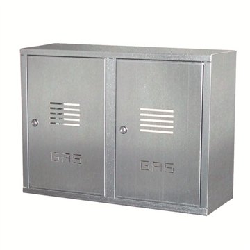 Cassetta doppia contatore gas in lamiera zincata H1000 x L1300 x P650mm