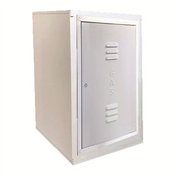Cassetta per contatore gas elettronicoo telaio : acciaio inox - antina: abs cass.cont.uni gas 9036 inox h 60 x l 45 x p 30 smont