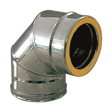 Curva a 90° inox/inox per installazioni precise e resistenti