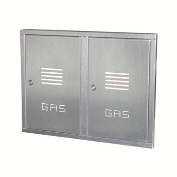 Doppio Sportello Contatore Gas con Cornice da Incasso in Lamiera Zincata – H 700 mm x L 980 mm – Cod. 111921