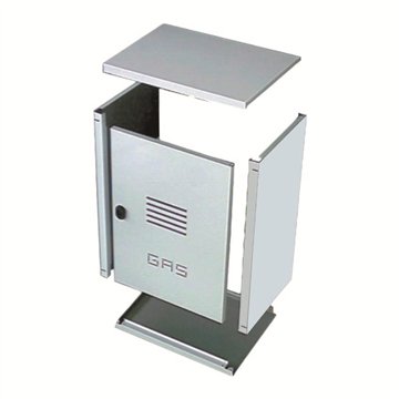 Cassetta contatore gas: elegante design in acciaio inox"