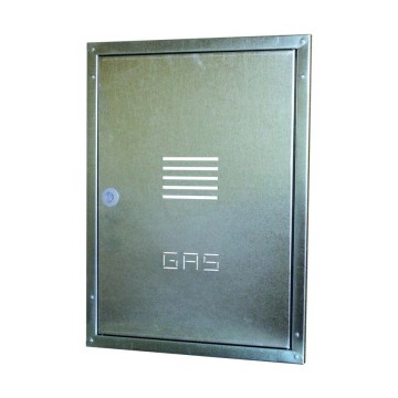 Sportello contatore gas da incasso con cornice in acciaio inox: affid