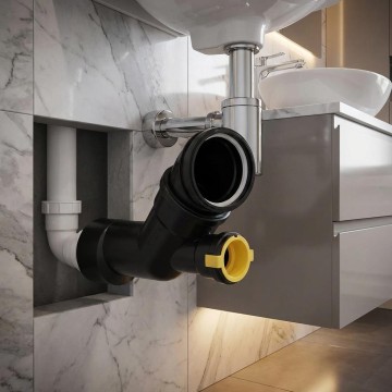 Curva Scarico WC Sospeso DN90/110 Rotabile Braga DN50 | Idrobay