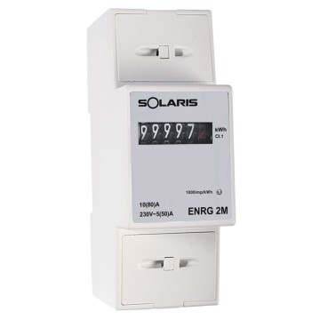 Contatore Energia Monofase 80A 2 Moduli Open Collector | Idrobay