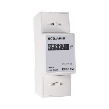 Contatore Energia Monofase 80A 2 Moduli Open Collector | Idrobay