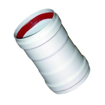 Manicotto FF Alluminio Ø100mm L.135mm Bianco Guarnizione | Idrobay