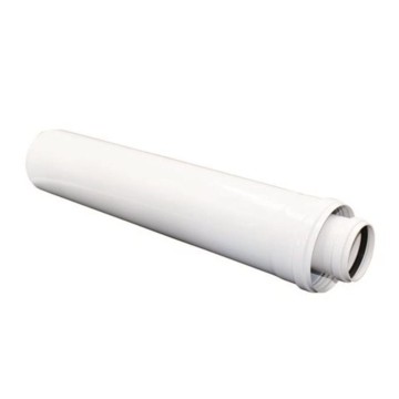 Prolunga Coassiale MF 60/100 L.1000mm PPS/Metallo Bianco | Idrobay