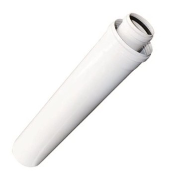 Prolunga Coassiale MF 60/100 L.1000mm PPS/Metallo Bianco | Idrobay