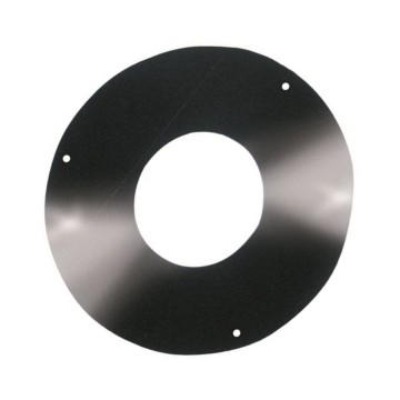 Rosone Coprimuro Smaltato Nero Ø80mm Lamiera Alte Temperature | Idrobay