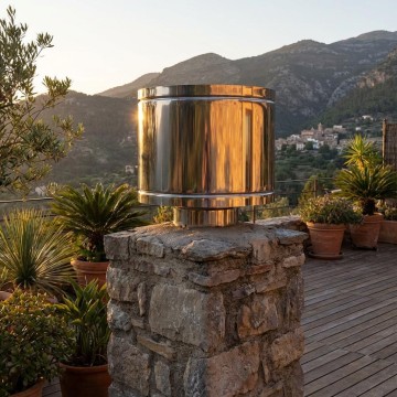 Cappello Antivento Inox AISI 316L Ø110mm Terminale Camino | Idrobay