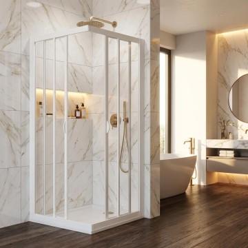 Box Doccia Angolare Scorrevole Linea Acril H190 Estensibile | Idrobay