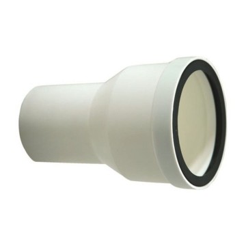 Riduzione Ø80M-Ø100F Polipropilene Bianco Scarichi Civili | Idrobay