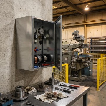 Cassetta Stagna Contatore Gas Lamiera Zincata 700x400x250 | Idrobay