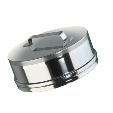 Tappo Ispezione Fumi Ø180 L.80 Inox AISI 316L Raccordi T | Idrobay