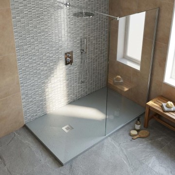 Piatto Doccia Zero 800x1700 Mineral Plane Cemento Antiscivolo | Idrobay