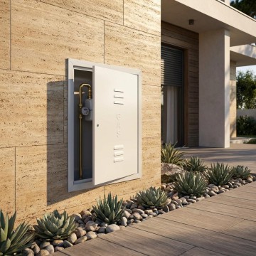 Cassetta Gas 70x50x30cm Zincata ABS Kit Reversibile | Idrobay