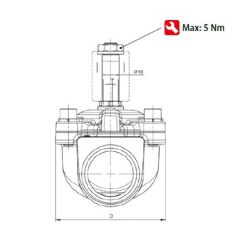 Elettrovalvola NA 1" Ottone NBR 220V 7,5VA Normalmente Aperta | Idrobay