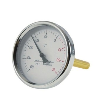 Termometro Bimetallico Ø80 Attacco Posteriore 1/2" | Idrobay