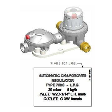 Regolatore Inversore GPL 5kg/h Doppio Stadio 2 Bombole | Idrobay