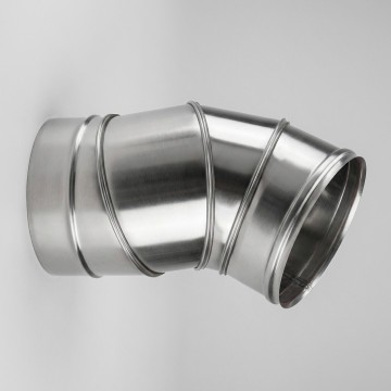 Curva Snodabile MF Ø80 AISI 316L Regolabile 0°-90° Canne Fumarie