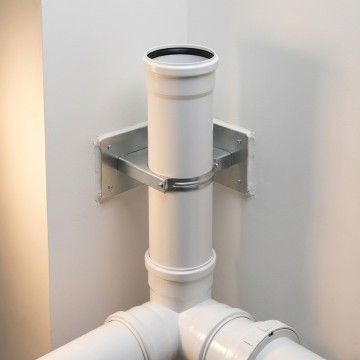 Elemento Lineare MF Ø125 L.500 PPS Bianco con Guarnizione | Idrobay