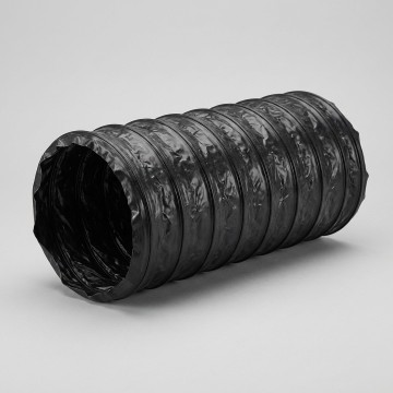 Condotto Flessibile Ø127 PVC Armato 10m Nero Classe 1 VMC