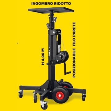 Carrello Elevatore Telescopico 125 Kg Altezza 400 cm Gambe Ribaltabili 725