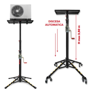 Carrello Elevatore Telescopico 125 Kg 350 cm Pieghevole ELC 720/I