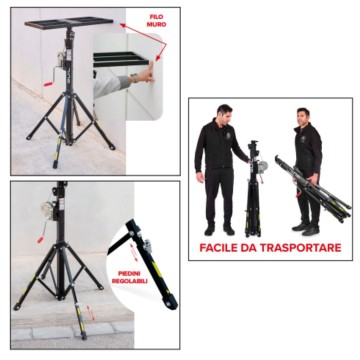Carrello Elevatore Telescopico 125 Kg 350 cm Pieghevole ELC 720/I