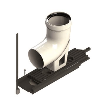 Base di partenza con curva a 90° per un'installazione ottimale - MF 