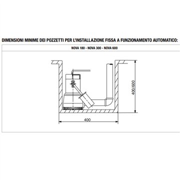 Pompa Sommergibile Drenaggio Acque Chiare Manuale 0,5 kW 10m DAB Nova 600