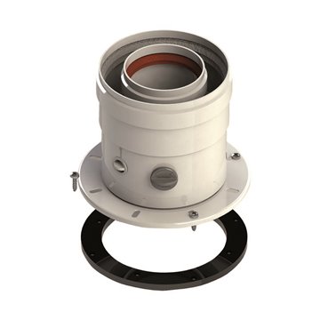 Tronchetto di partenza in alluminio coassiale Ø 60/100 | Idrobay