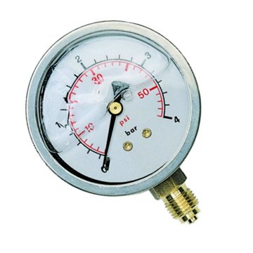 Manometro radiale ottone Ø63 mm 16 bar attacco 1/4" IP65
