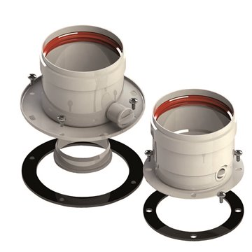 Kit Tronchetti Partenza Ø80 Alluminio Ispezione Universale | Idrobay