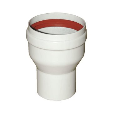 Riduzione in alluminio per tubi - lunghezza 135 mm