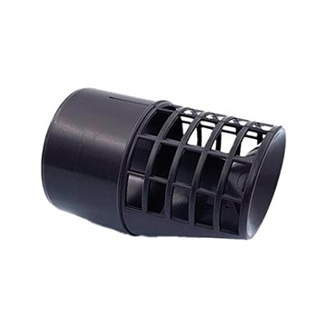 Griglia scarico fumi antigoccia diametro 80 in plastica nera