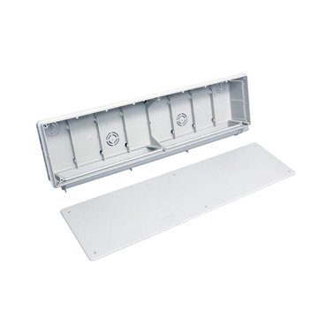 La vaschetta incasso ''N'', dalle dimensioni di lunghezza 485mm, altezza 126mm e profondità 61mm